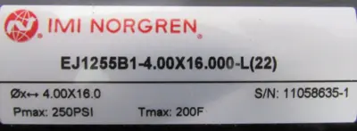NEW NORGREN EJ1255B1-4×16 PNEUMATIC CYLINDER EJ1255B1-4.00X16.0-L