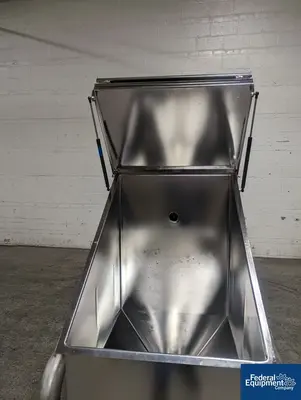 N/A Portable Stainless Steel Powder Bin