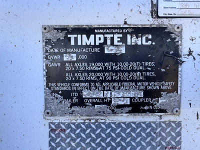 Used 2004 TIMPTE HOPPER BOTTOM GRAIN TRAILER Grain Hopper Trailers Michigan US | Miedema Asset Management Group #1709482