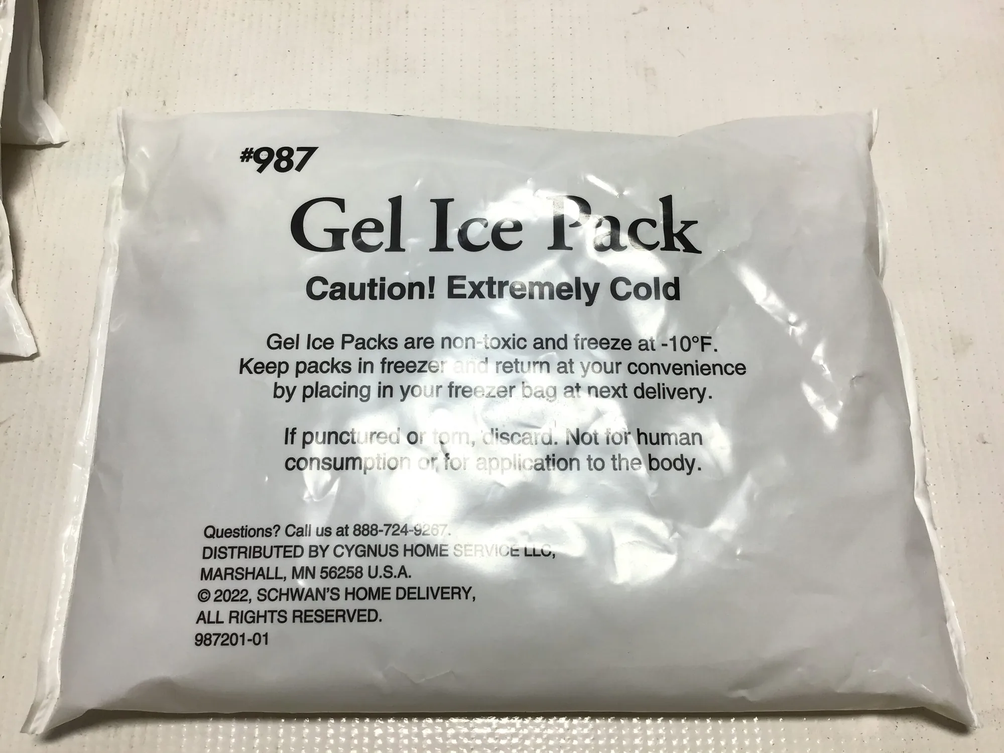 Cygnus Home Service 987 Gel Ice Packs Non Toxic Extremely Cold (Set of 5)