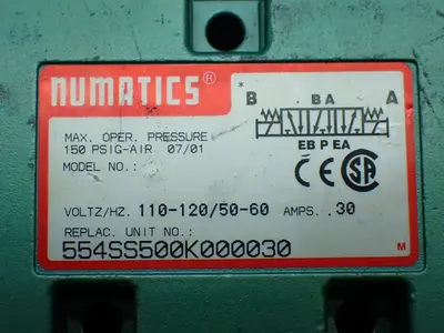 USED NUMATICS 554SS500K000030
