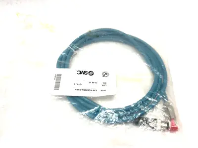 USED SMC SERIAL COMMUNICATION CABLE M12 4-PIN MALE TO RJ45 2M