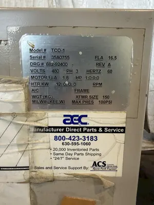 Used AEC TCO-1 Temperature Controls Ohio US | G-2000, Inc. #1283654