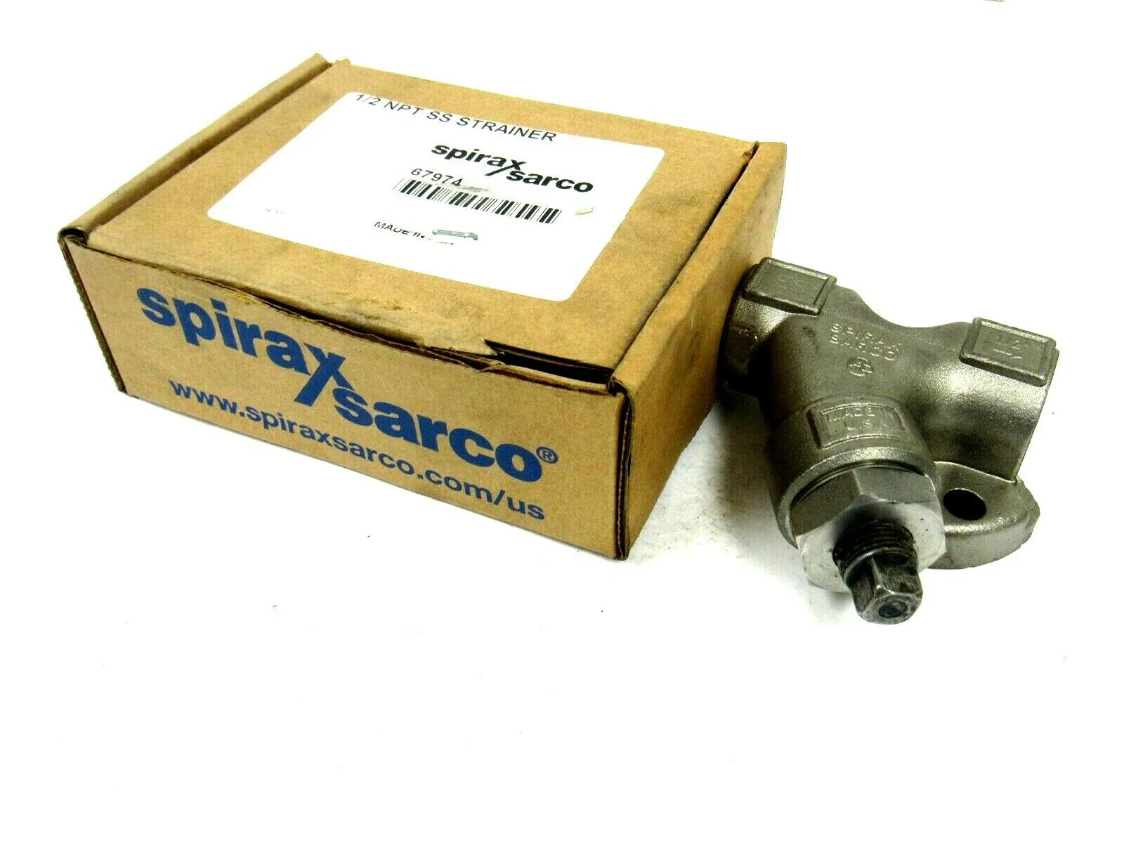 NEW SPIRAX SARCO 67974 STRAINER 1/2 NPT SS