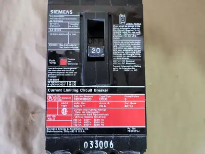 New | in-Stock SIEMENS CED63B020 Switchgears British Columbia CA | Lenmark #239283