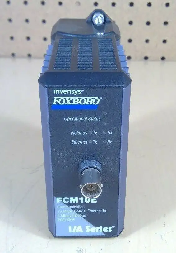 Foxboro FCM10E Comm. 10Mbps Coaxial Ethernet - 2Mbps Fieldbus P014YM Ser I/A 3H