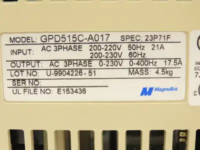 Used MAGNETEK _UNKNOWN_ Variable Speed Drives Indiana US | Arrow Industrial #1364875
