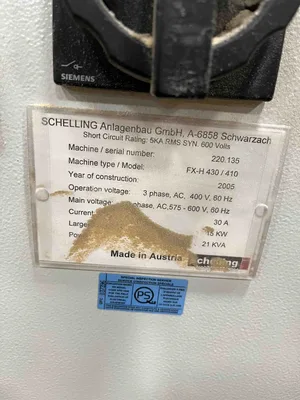 Schelling FX-H 430/ 410 Beam Saw