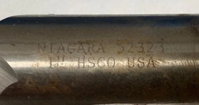 Niagara Cutter HSS 4 Flutes Center Cut Extra Long Cobalt End Mill 1 inch Dia New