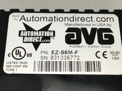 USED AUTOMATION DIRECT EZ-S6M-F