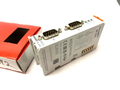 New | in-Stock BECKHOFF ETHERCAT RS232 INTERFACE MODULE 2-PORT PLC Ethernet Equipment | Maverick Industrial Sales #1112142