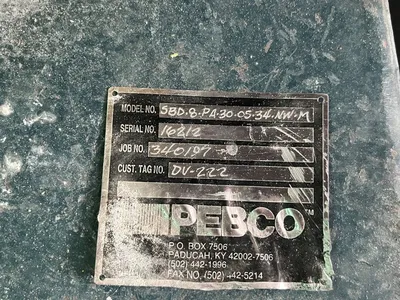 8" Pebco Single Blade Diverter Valve, C/s