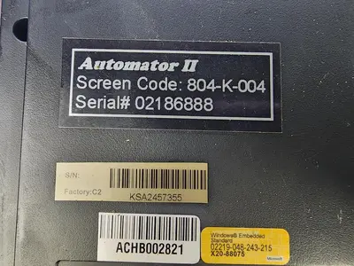 USED CIECO SCREEN CODE: 804-K-004