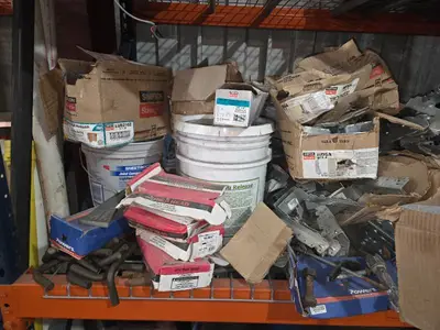 Misc Lot of Speed Crete, Sinker nails, LB210 Hangers