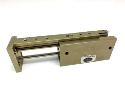 USED DESTACO ROBOHAND MINIATURE DUAL-V ROLLER BEARING SLIDE