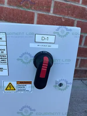 USED INDUSTRIAL CONTROL PANEL 1244250 STANDARD ENCLOSURE 9" X 15.5" X 16"