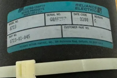 NEW RELIANCE ELECTRO-CRAFT E723