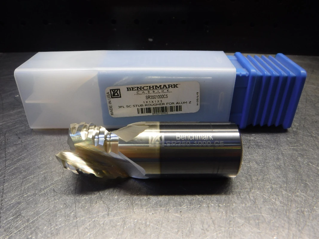 BenchMark 1" 3 Flute Roughing Carbide Endmill 1" Shank SR3501000C5 (LOC2048C)