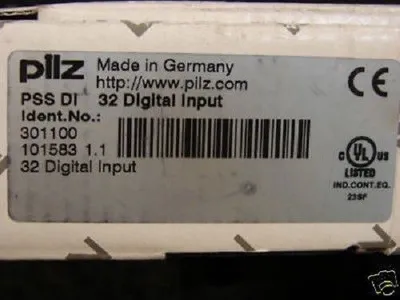 Pilz PSS 32 Digital Input PSS DI 30110 1.10 PLC Safety Used