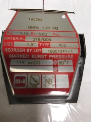 NEW Suzhou BS&B 1.5" Stainless