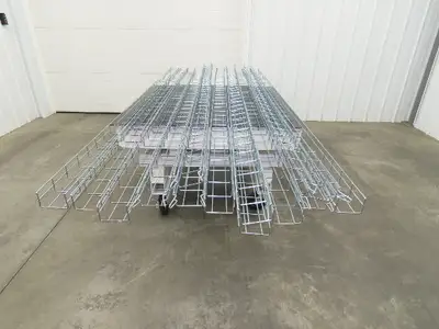 Husky WBS22-4-3M-EZ Cable Tray 2"x8"x8' Easy Connect Wire Basket Lot of 13