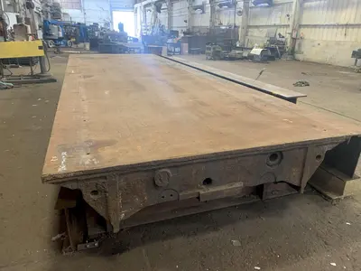 85" X 146" HEAVY DUTY STEEL LAYOUT TABLE: STOCK #12439