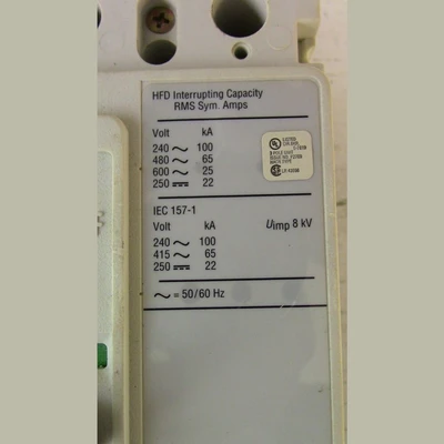 Cutler Hammer 3 Pole 15 Amp HFD Breaker
