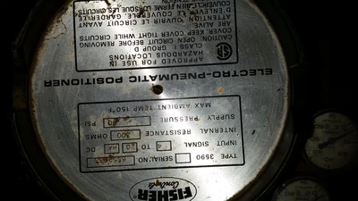 Fisher 4"316 Stainless Butt Weld Control Valve