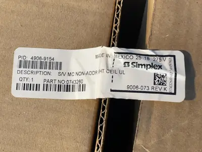 USED SIMPLEX 49069154