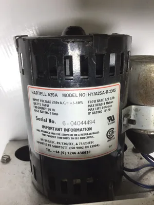 Hartell A2SA-R-230S Condensate Pump 230v Flow Rate 720 L/Hr