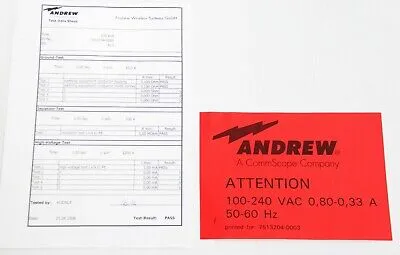 Andrew Commscope AMR-85 B+BR AMR85 7513204-0003 Other Telecom Systems | ANACAPA EQUIPMENT BROKERS, INC (3)