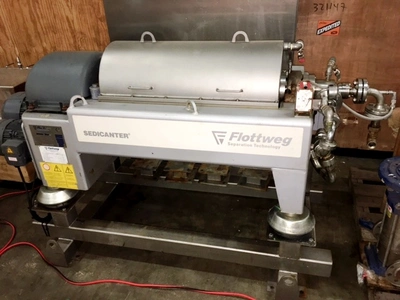 Flottweg S3E-3/408 sedicanter centrifuge, 316SS.