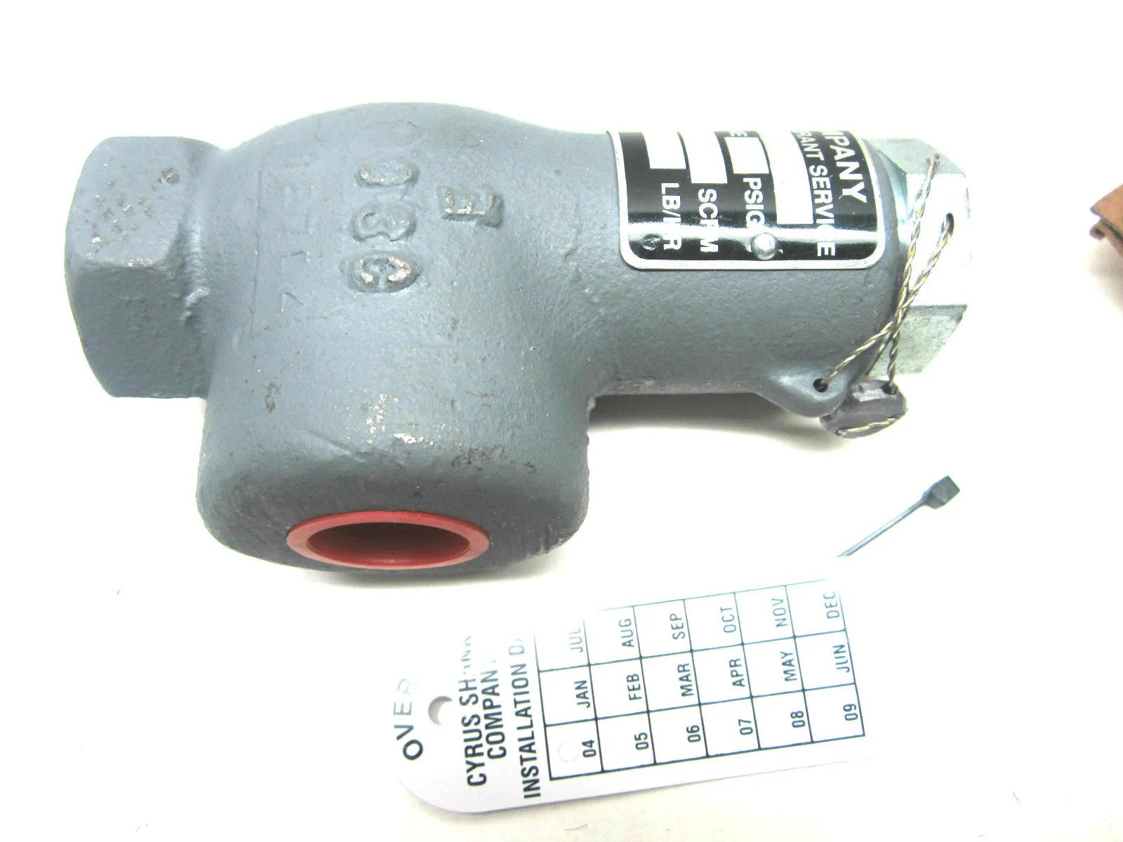 New Cyrus Shank Company No.803 Relief Valve 250#