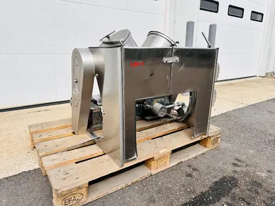 Patterson-Kelley “P-K”  V-Blender Model: 16-Quart Table Top S.S. Twin Shell Liquids-Solids Blender With Intensifier Bar and All XP Rated Electrical Components & Switches