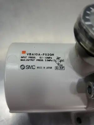 SMC VBA10A-F02GN 2.0MPa Booster Regulator Module. 6E-13