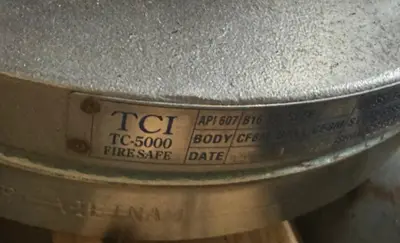 TCI TC-5000 Fire Safe 3" Ball Valve 316ss Cf8m 316 Stainless Steel Flanged