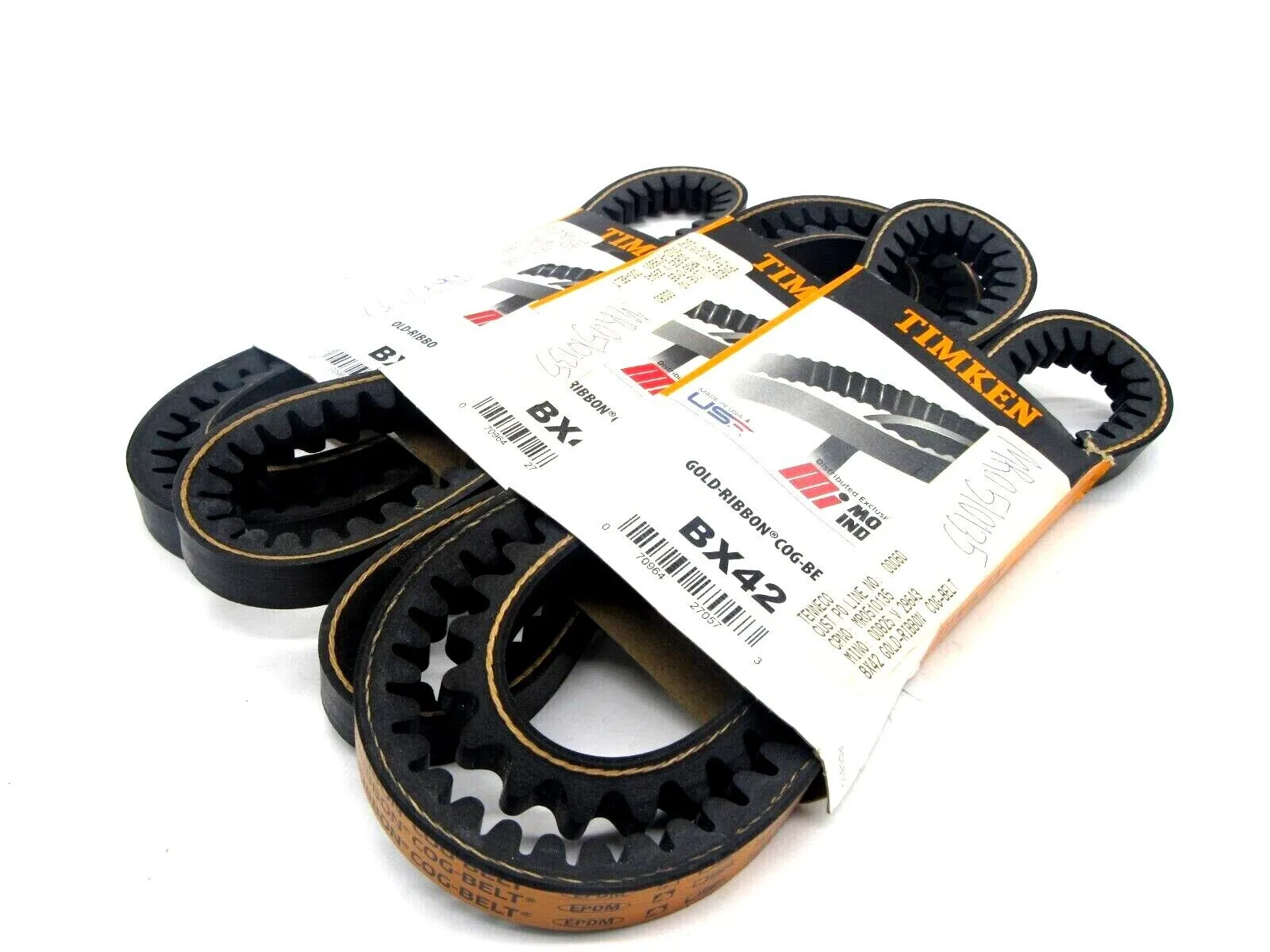 NEW LOT OF 3 TIMKEN BX42 COG-BELT