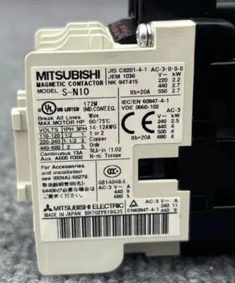 Used Mitsubishi S-N10 PLC Contactors California US | Davliegogo LLC #1707332