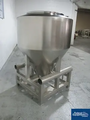 USED L.B. Bohle 1,200 Liter LB Bohle Bin, Model MCL1200S, S/S