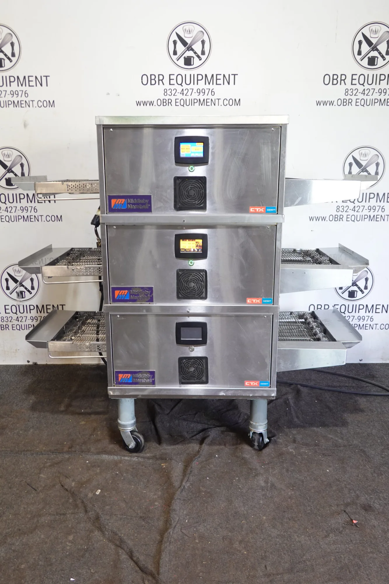 2021 MIDDLEBY MARSHALL CTX ELECTRIC TRIPLE STACK PIZZA CONVEYOR OVEN MODEL DZ33T