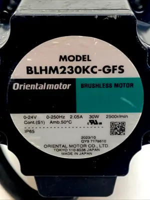 Used ORIENTAL MOTOR 30W 24VDC BLH GEARMOTOR 20:1 W/GFS2G20 Gearmotors | Maverick Industrial Sales #1098907