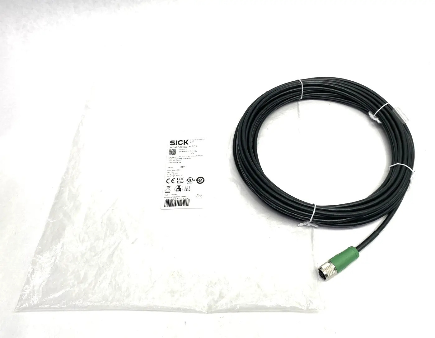 USED SICK CONNECTION CABLE, FEMALE M12 17-PIN, 6048319