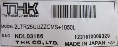 NEW THK 2LTR25UUZZCMS+1050L SHAFT 2LTR25UUZZCMS1050L