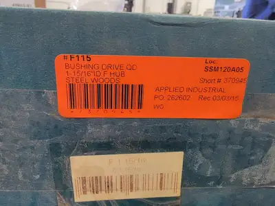 NEW MARTIN ENGINEERING F 1-15/16