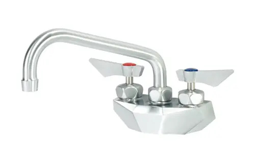 Krowne DX-408 Wall Mount Faucet w/ 8" Swing Spout - 4" Centers