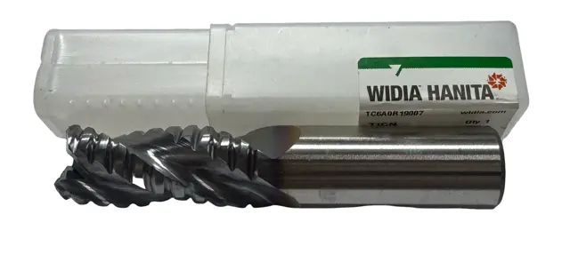 Widia 3/4" HSS-PM Roughing End Mill 3 Flute TiCN Coated