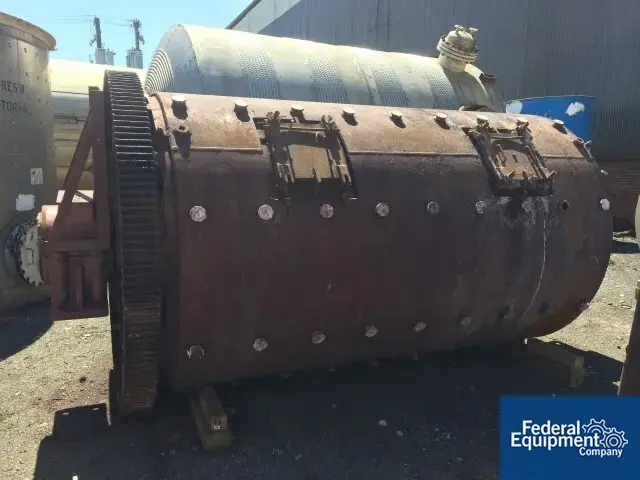 Used Paul O. Abbe 6’ x 8’ Paul Abbe Ball Mill, C/S, Jacketed, 100 HP Ball & Pebble Mills Ohio US | Federal Equipment Company #128409