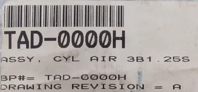 NEW TAD-0000H PNEUMATIC CYLINDER 3B1.25S TAD0000H