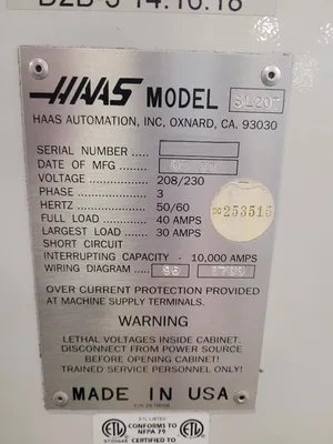 1999 HAAS SL-20T CNC Turning | MD Equipment Services LLC (31)