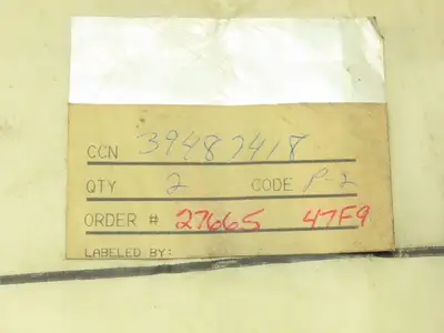 Ingersoll Rand 39487418 Flange Gasket Compressor 8-3/4"OD x 6-5/8" ID Lot of 2